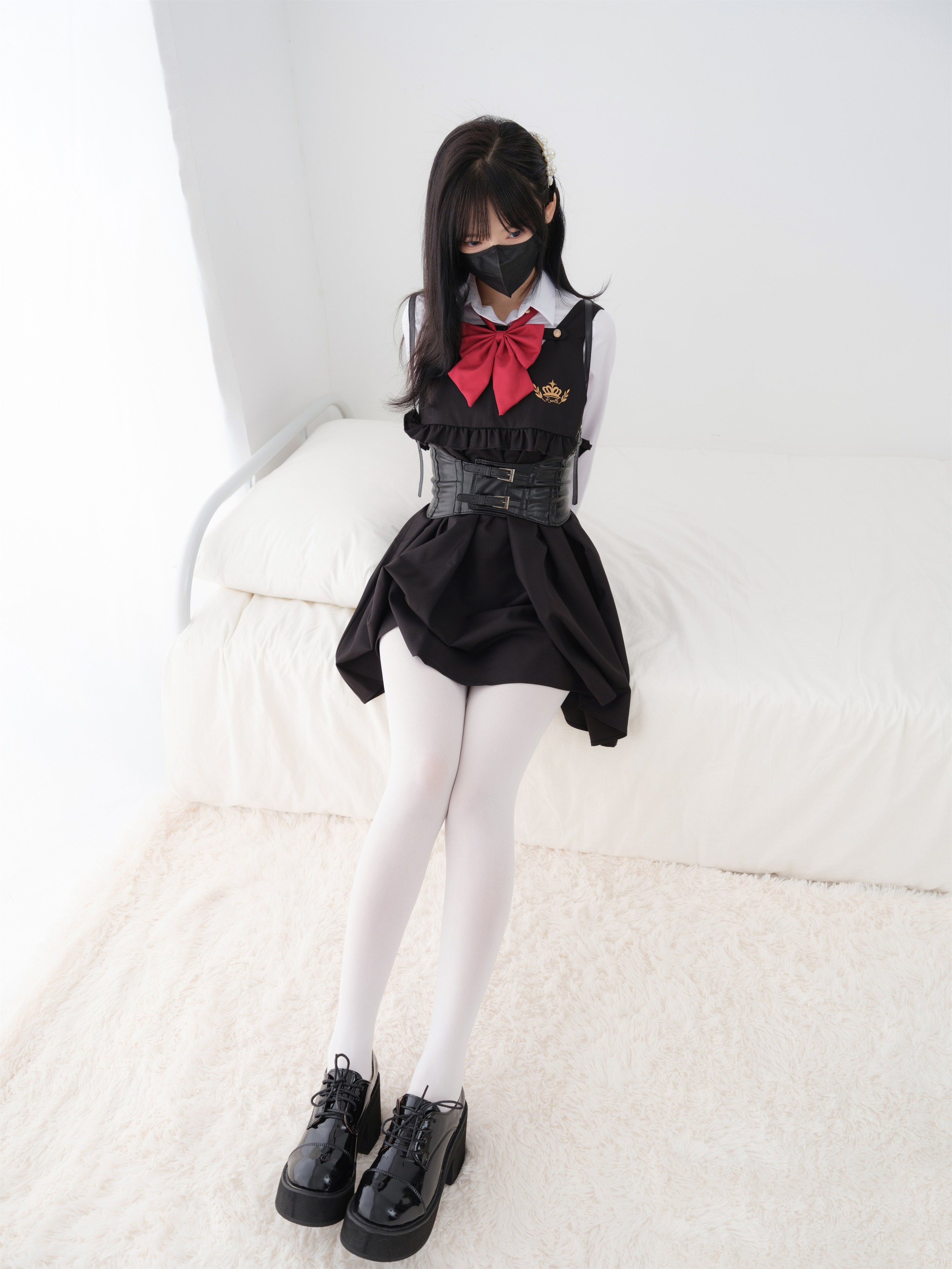 图片[1]-紧急企划 – NO.019 内部 见希w 白丝学生服[85P]-XikXak